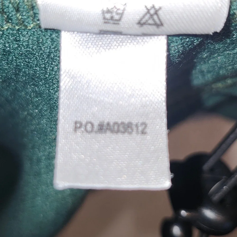 Straight Down‎ Mens XL Waffle Knit Quarter Zip Pullover Green Golf A03512
